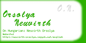 orsolya neuvirth business card